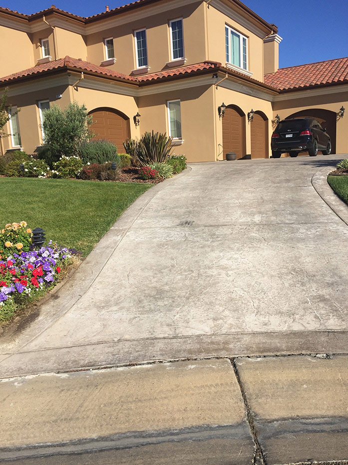 Driveway Concrete Overlay - East Bay Area