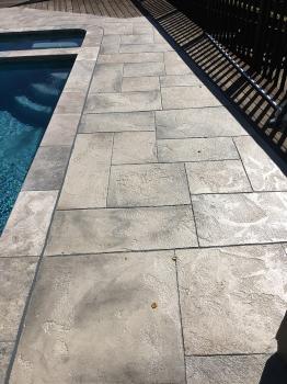 Squares and rectangles around pool 